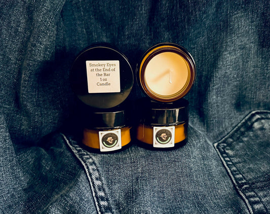 Smokey Eyes at the End of the Bar Candle